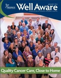 Well Aware magazine cover with the caption Quality Cancer Care, Close to Home